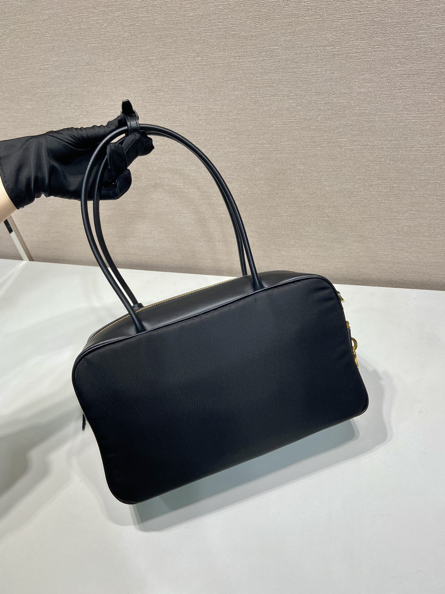 Prada Tessuto Tocker Handbag 1BB132