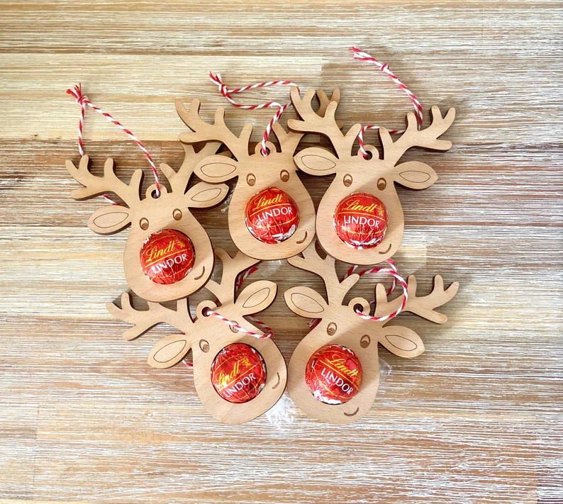 Christmas tree chocolate decorations