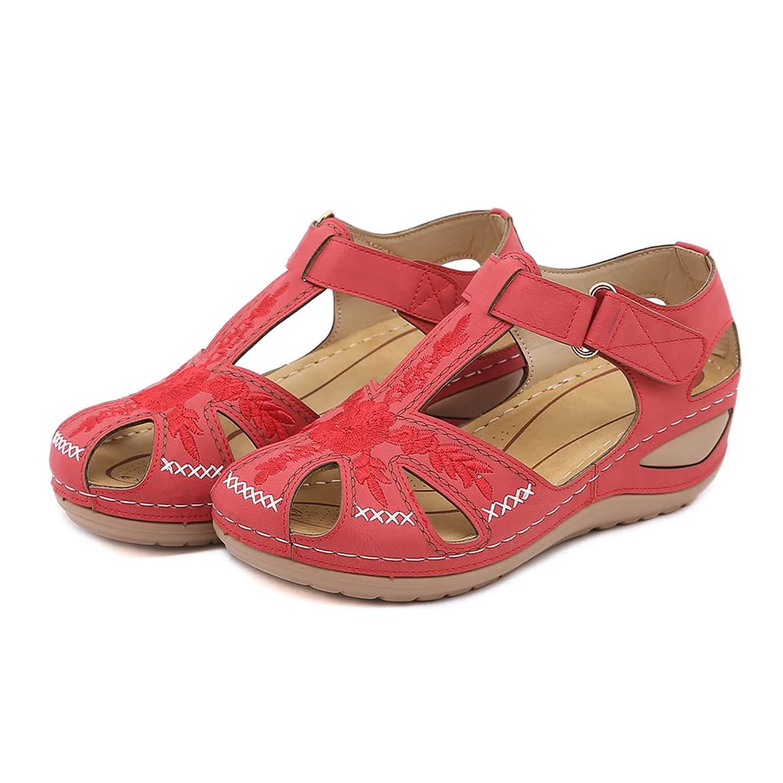 ❤️Mother's Day Sale 60% OFF❤️Hand-embroidered non-slip heeled sandals