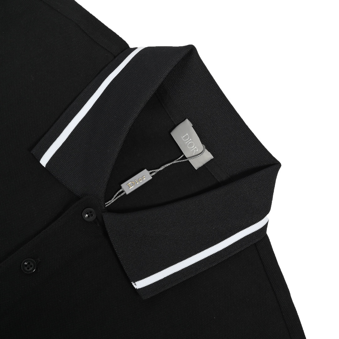 Dior 22ss embroidered bee Polo short sleeve