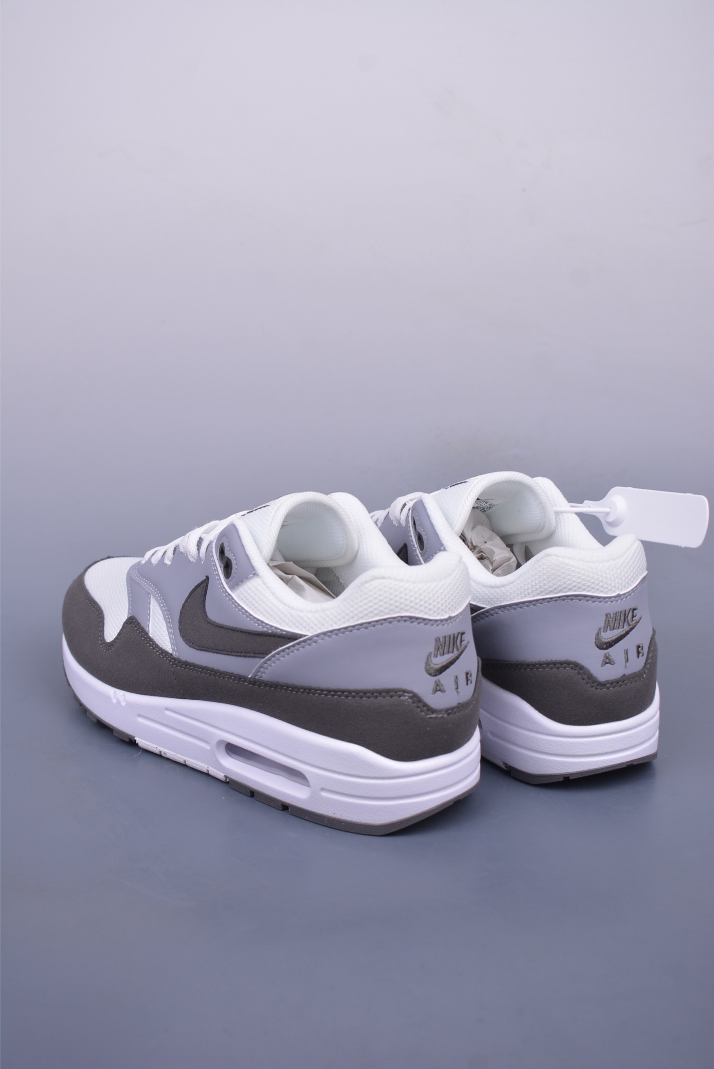 Nike Air Max 1 87 original series running shoes white gray dark gray HM9936-001