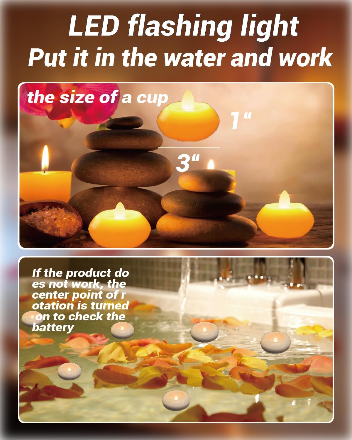 👍Last Day Promotion 60% OFF💥Flameless LED Floating Candles - 6 Pack