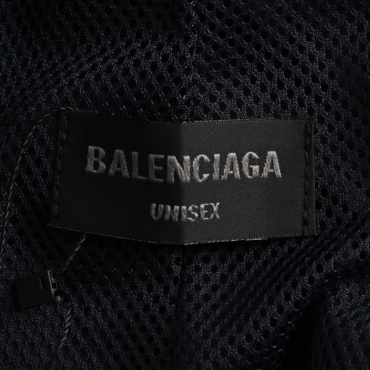 Balenciaga 25ss catwalk double hook embroidery indigo panelled track pants