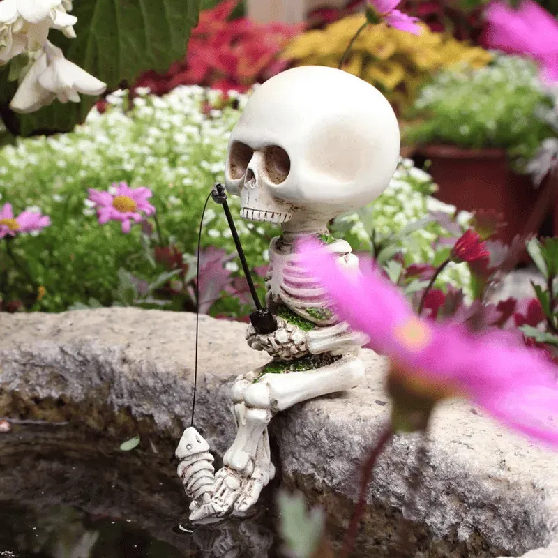 🔥Last Day Promotion-50% OFF🔥FISHING SKELETON GARDEN ACCESSORY