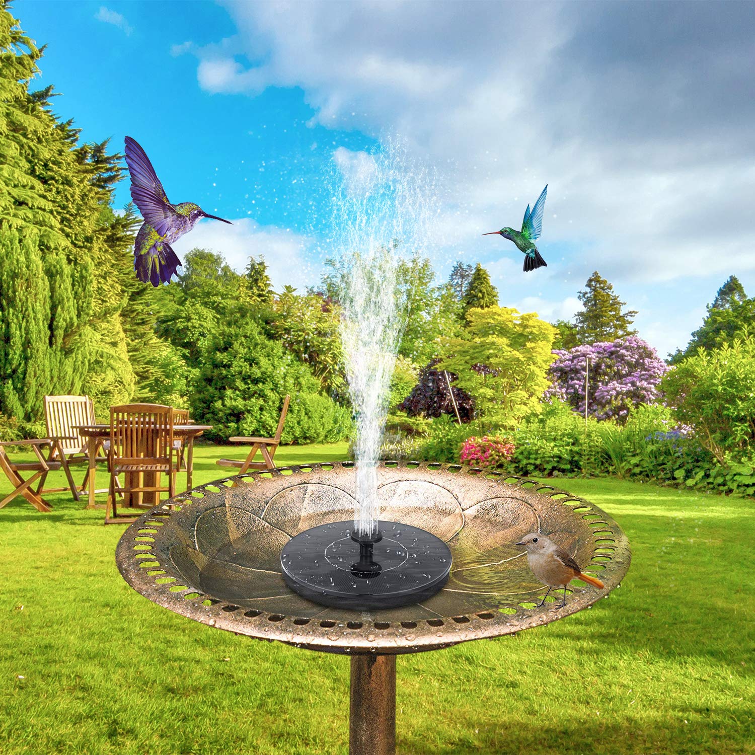 🔥On Sale 49% OFF🔥2025 Upgraded Solar Bird Bath Fountain Pump