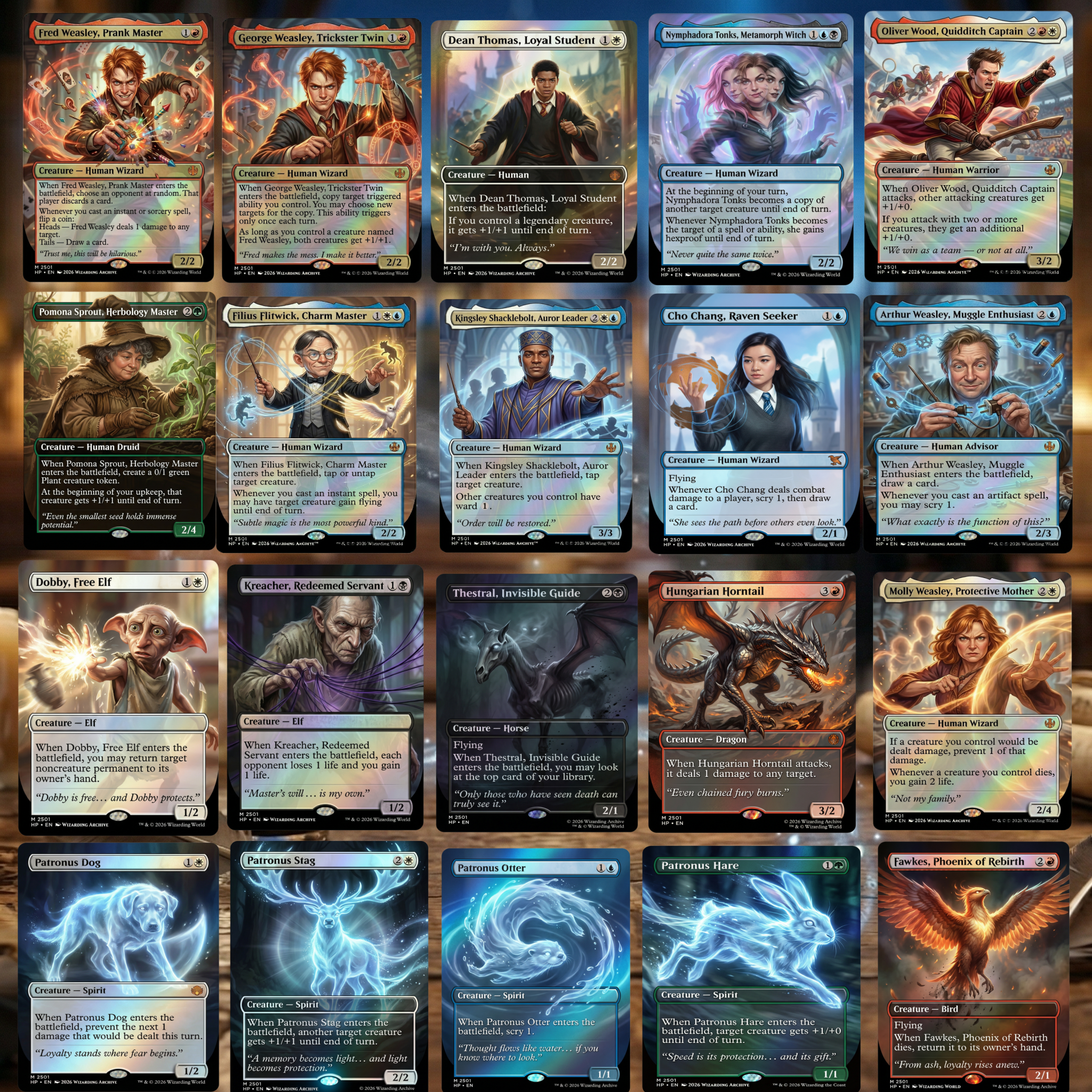 Harry Potter MTG Commander Deck - 100 Cards