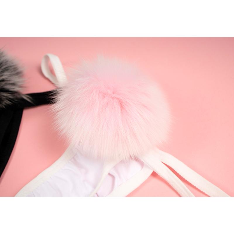 Rabbit Tail Fuzzy Ball G-string