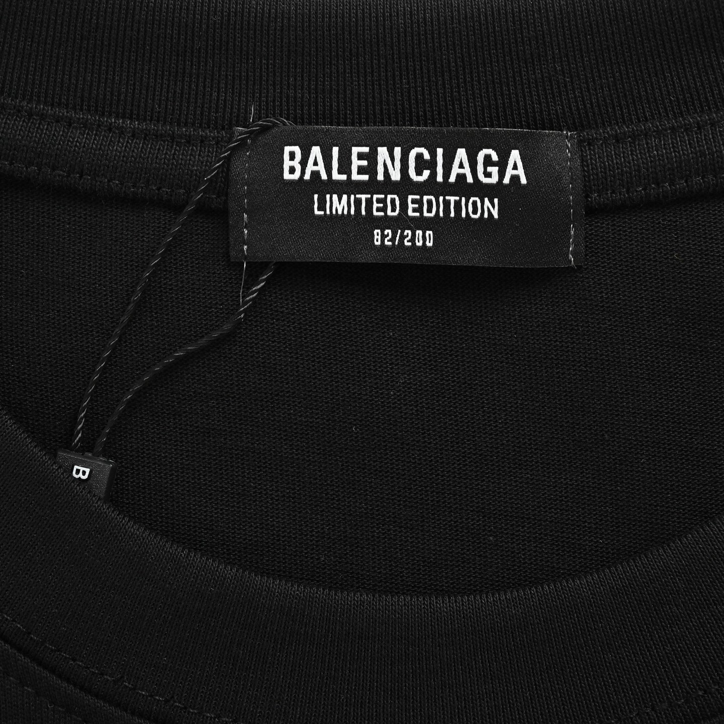 Balenciaga 25ss flame double B letter print short sleeve
