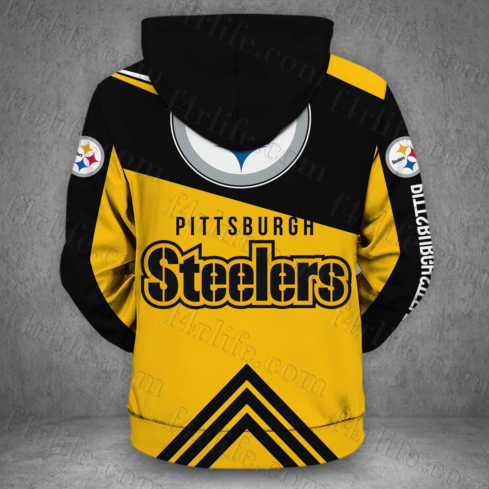 PITTSBURGH STEELERS LOVE HOODIE 3D VIP 17