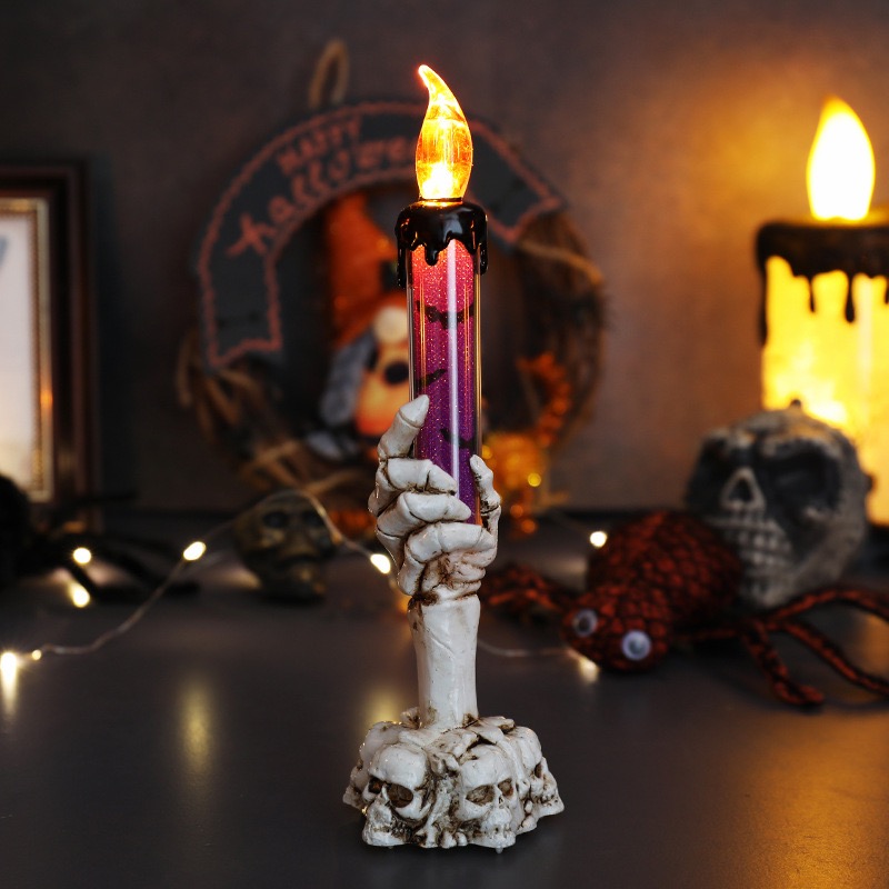 💥ON SALE💥 skull glowing candle figurines