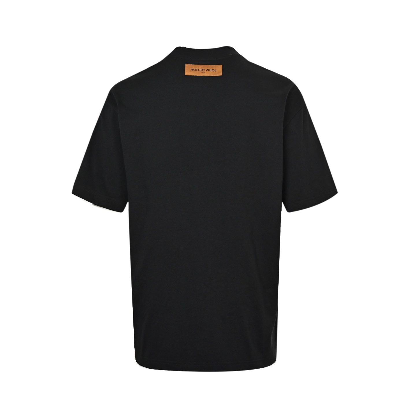 Louis Vuitton 25ss neckline lettering embroidered short sleeves