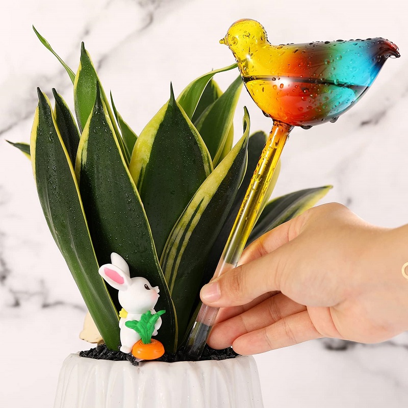 BUY 5 GET 3 FREE & FREE SHIPPING--Beautiful Bird Shaped Glass Self-Watering Globes - Automatic Plant Watering Device