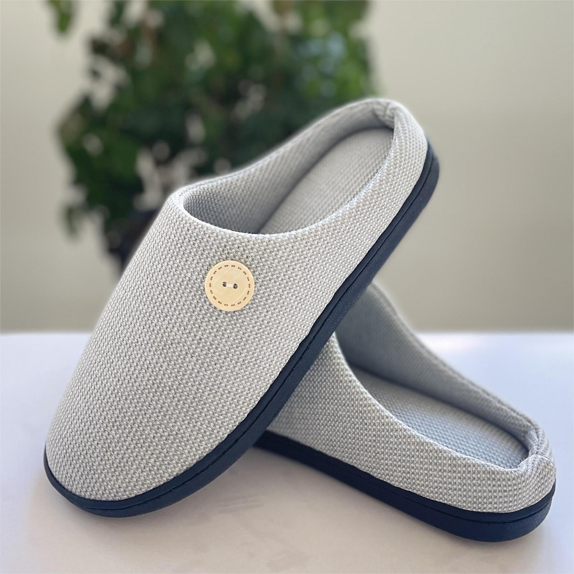 Sturdy Thick-Sole Adult Men's Home Shoes with Non-Slip Feature