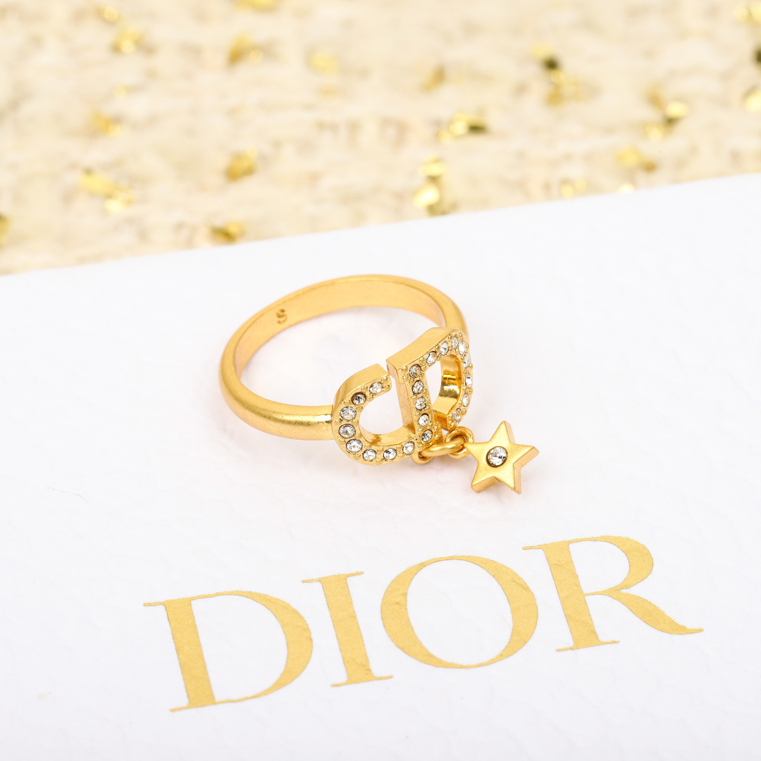 Dior Pentagram CD Ring