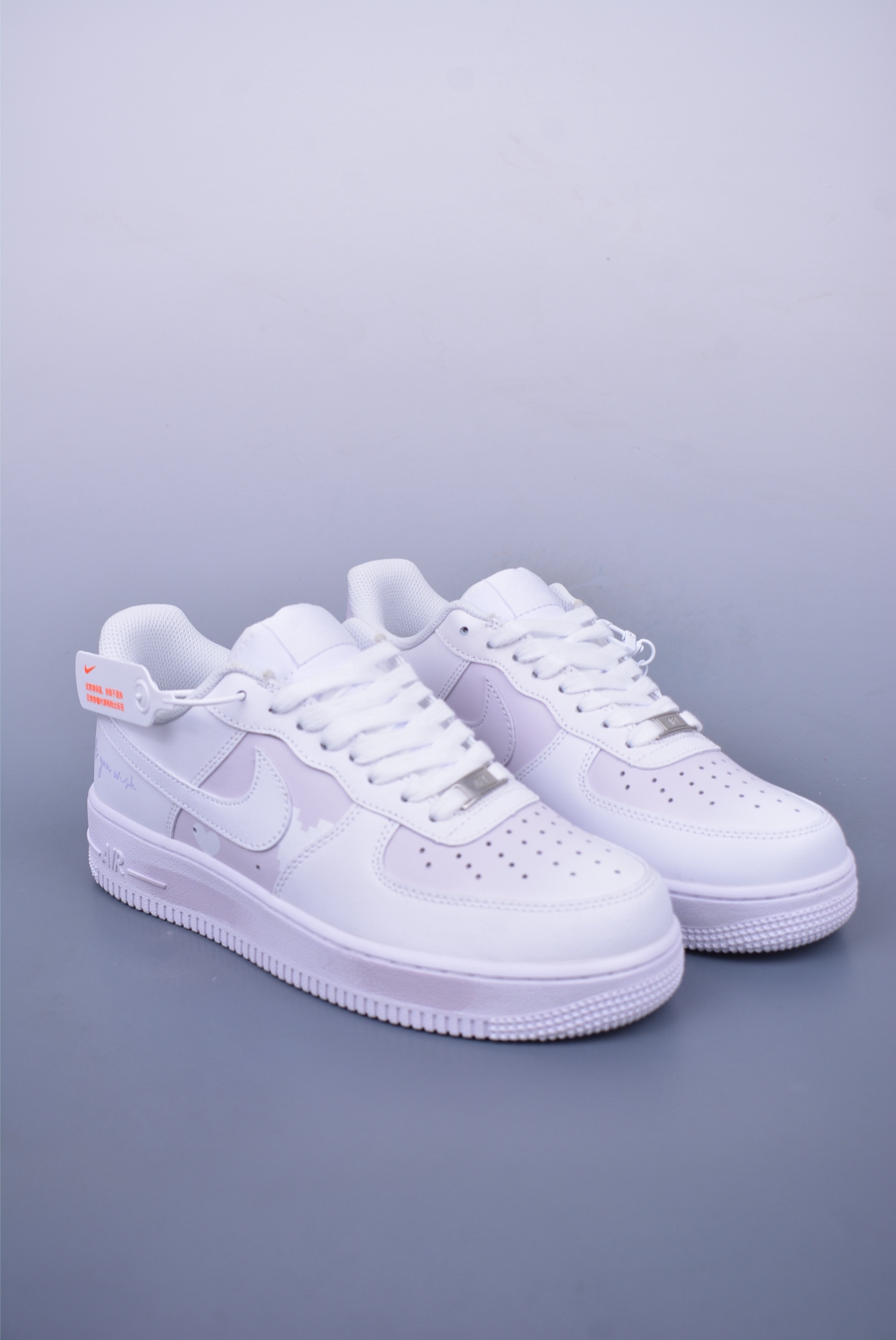 Nike Air Force 1 07 Low Sneakers White Pink Purple CW2288-111