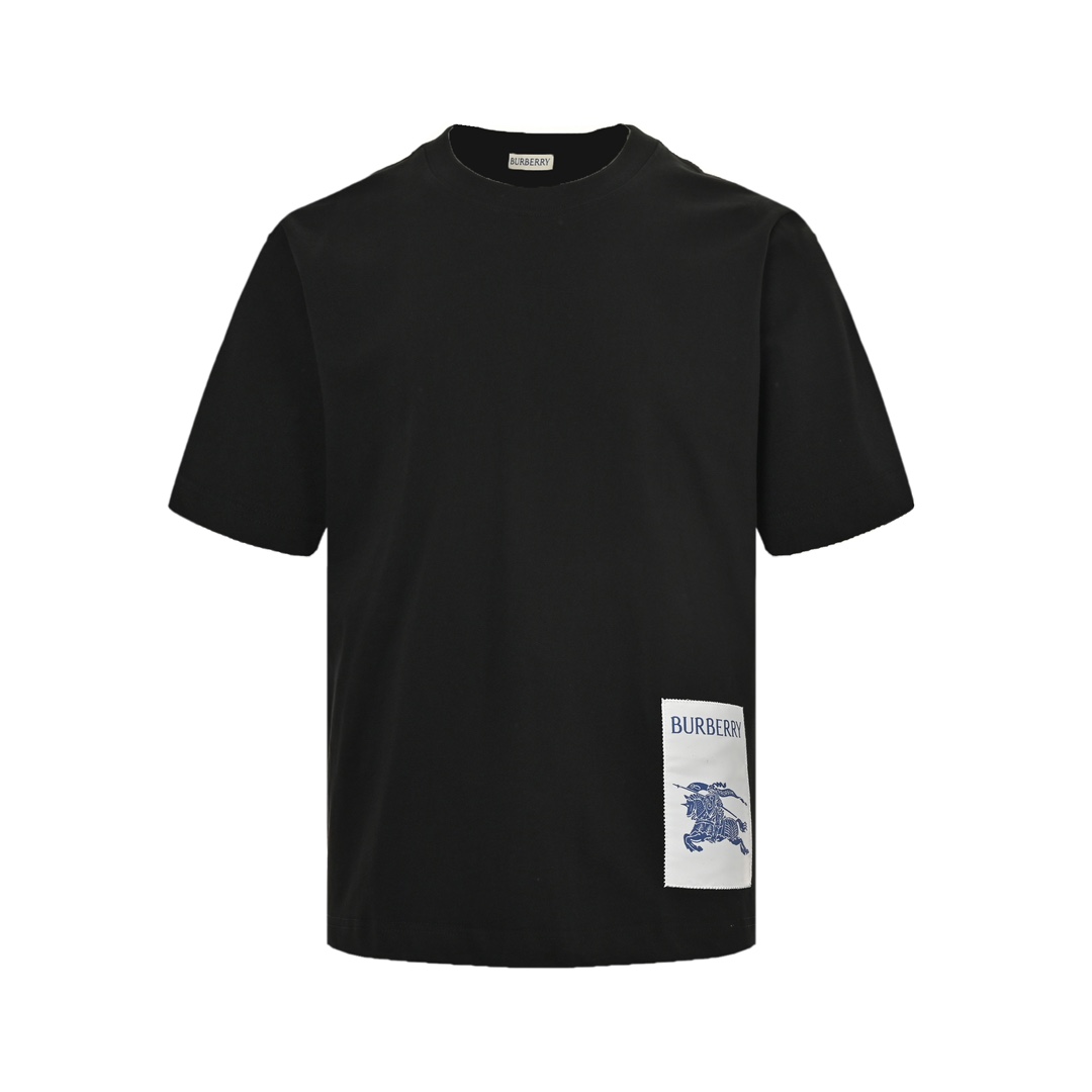 Burberry 24ss hem patch warhorse label short sleeve