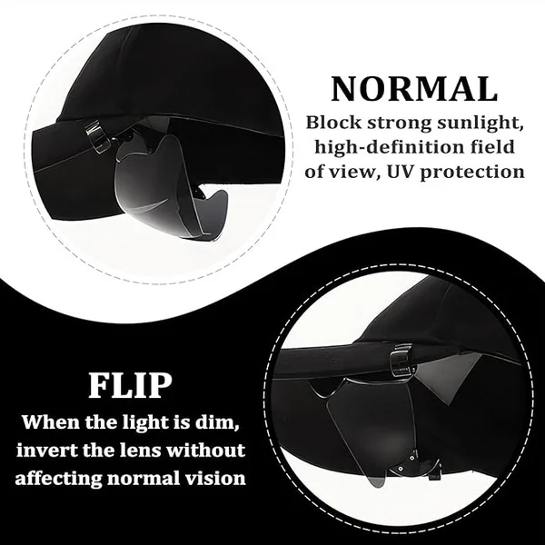 👍2024 New Arrival- 50% OFF💥Polarized Clip Cap Sunglasses - BUY 2 FREE SHIPPING