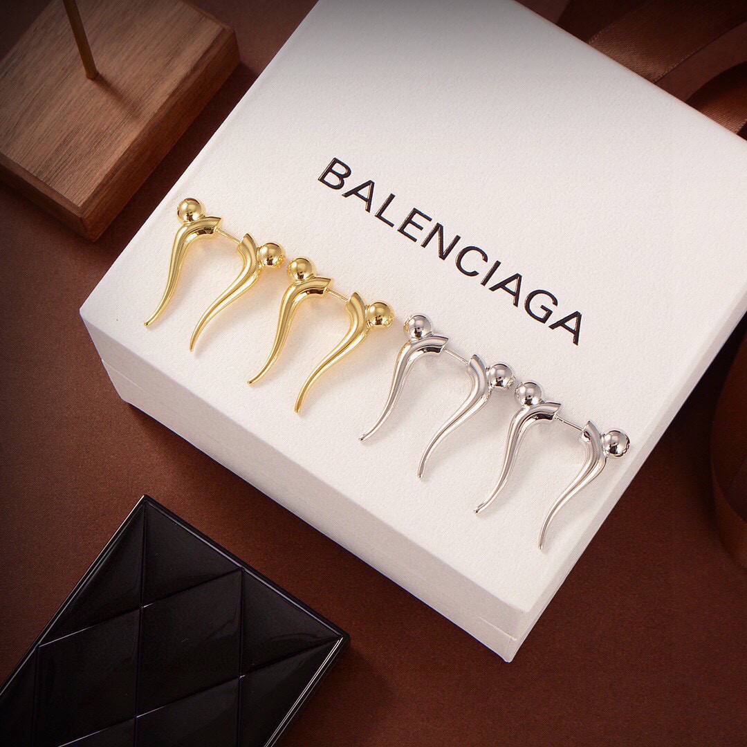 Balenciaga horn earrings