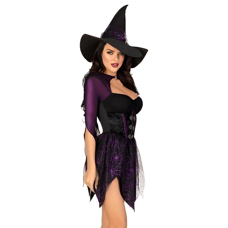 Cosplay Witch Hollow Out Lingerie Set