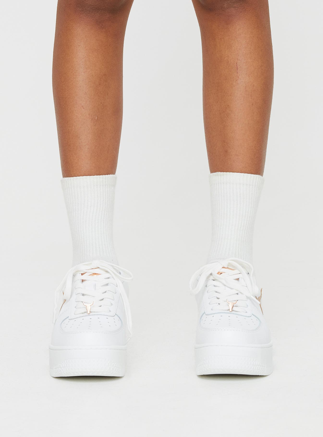 Windsor Smith Recharge Sneakers White / Rose Gold Reptile