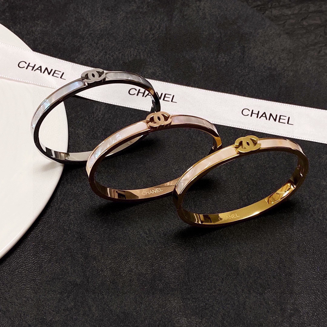 Chanel Mother of Pearl Chunky Bracelet