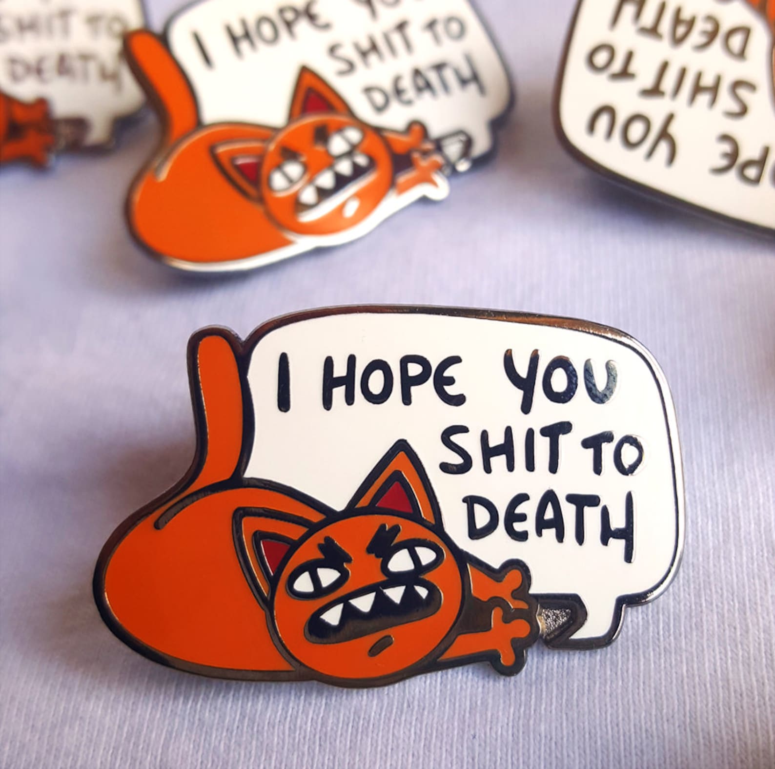 🎄Early Christmas Hot Sale🎄Shitty Kitties Foul Meowthed Enamel Pin