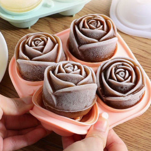 3D Rose Shape Ice Cube Mold🌹Party Cocktail Goodies