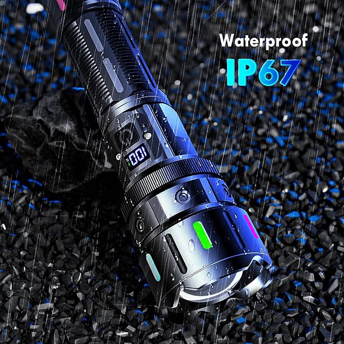 🔦💥1000000 High Lumen Electric Tactical Flashlight -5 Modes🔥 (Flash Sale - 50% Off)