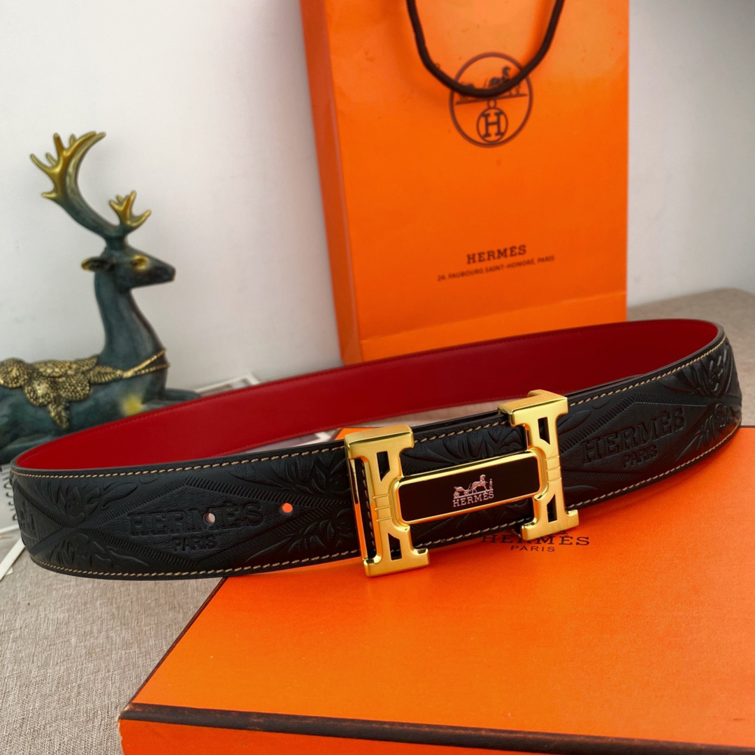 Hermès Special Leather Belt Series Width 3.8CM