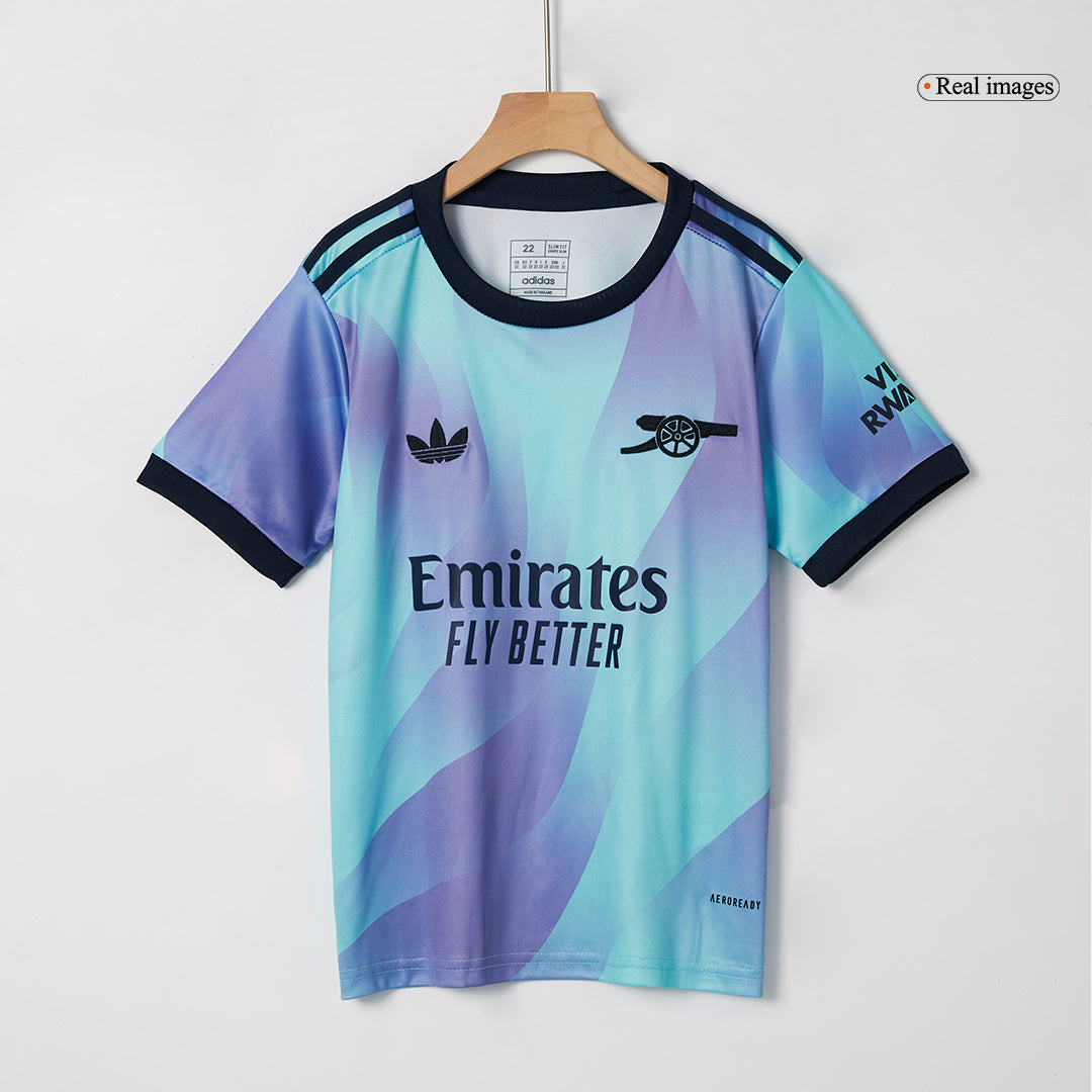 Arsenal third away kids' football shirt (shirt + shorts) 2024/25