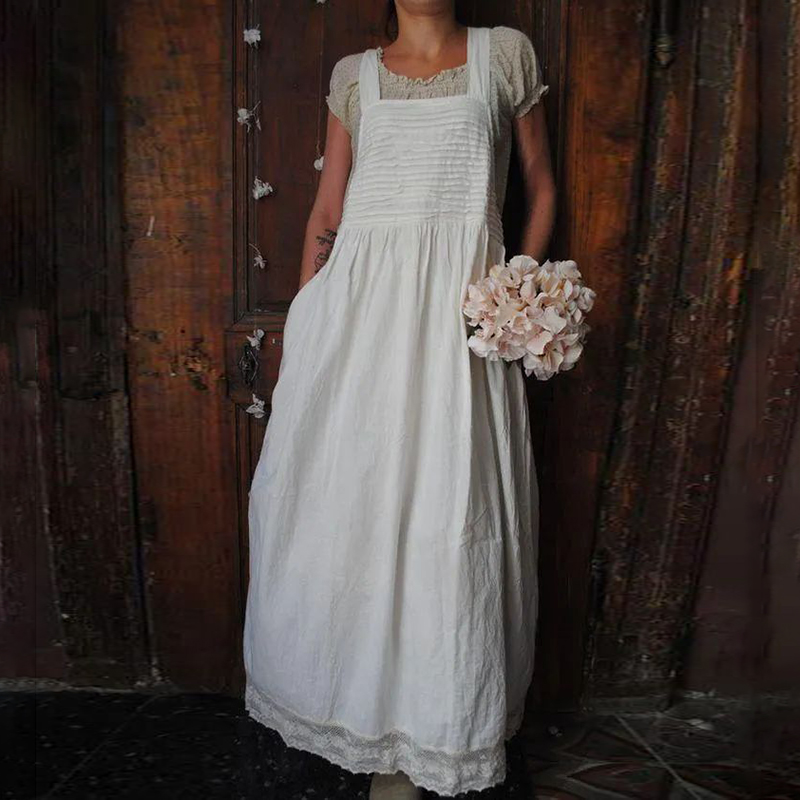 Retro Comfy Stripping Sleeveless Maxi Dress