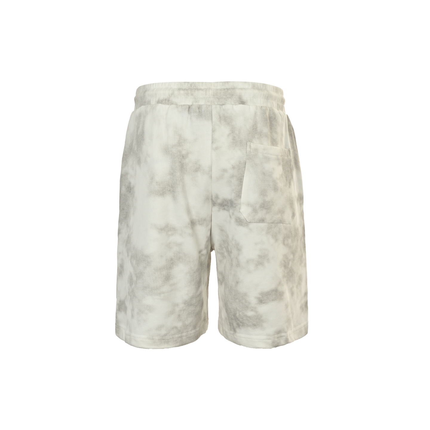 Louis Vuitton 25ss cloud and lettering embroidered tie-dye shorts