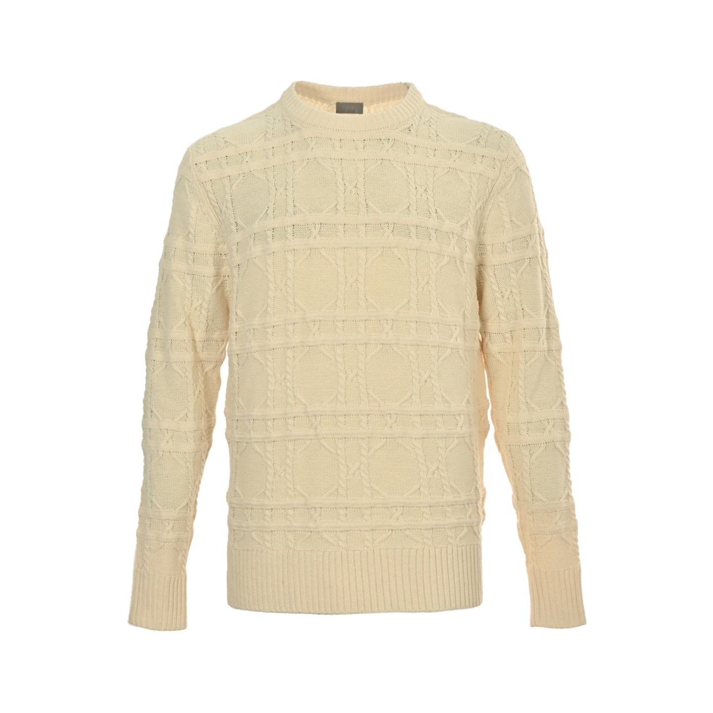 Dior 25Fw cannage cashmere crewneck sweater
