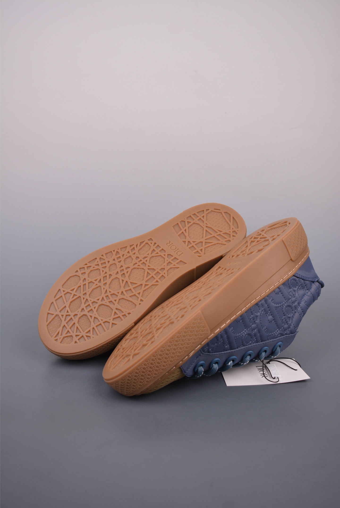 Stone Island x Dior B33 Low Top Sneakers Indigo 3SN303ZAM_H557