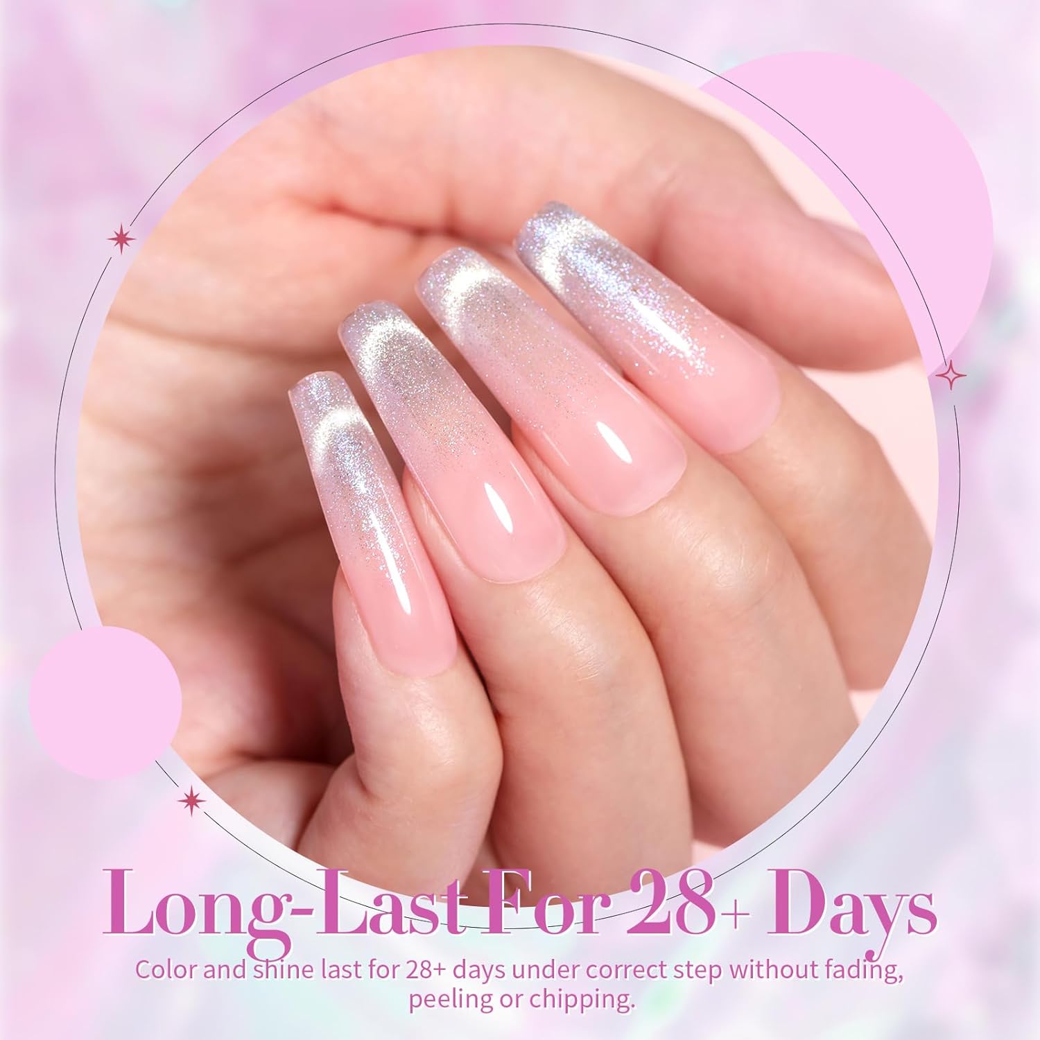 👍Last Day Promotion 60% OFF💥GLITTER CAT EYE - 4 Color Solid Nail Gel New Nail Polish Plate Uv Mousse Cream Manicure