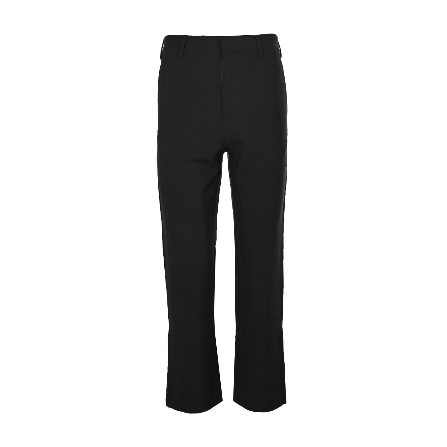 Prada 25ss stretch trousers with triangle logo on back pockets