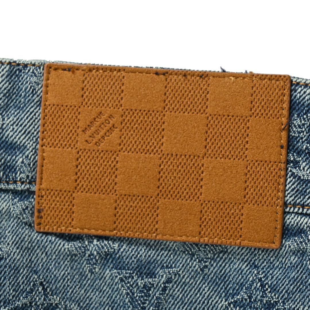 Louis Vuitton 24Fw monogram jacquard jeans