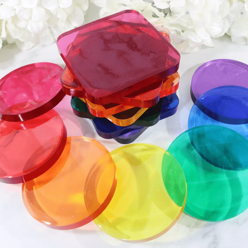 Colorful Resin Coasters