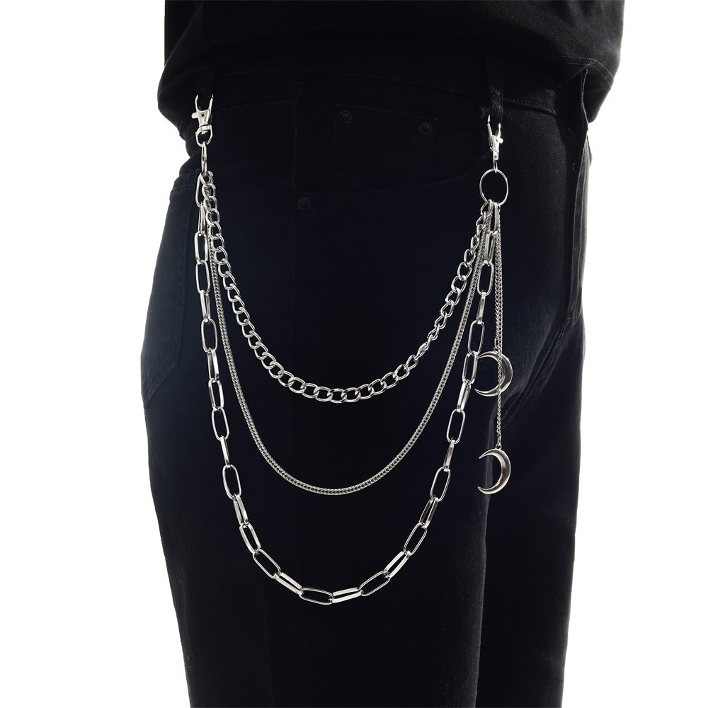 Moon Pendant Pants Chain