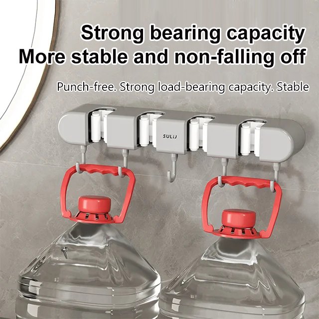 🌲Early Christmas Sale 50% OFF - 【Tiktok Hot Sale】Punch-free multifunctional mop holder--BUY 2 GET FREE SHIPPING