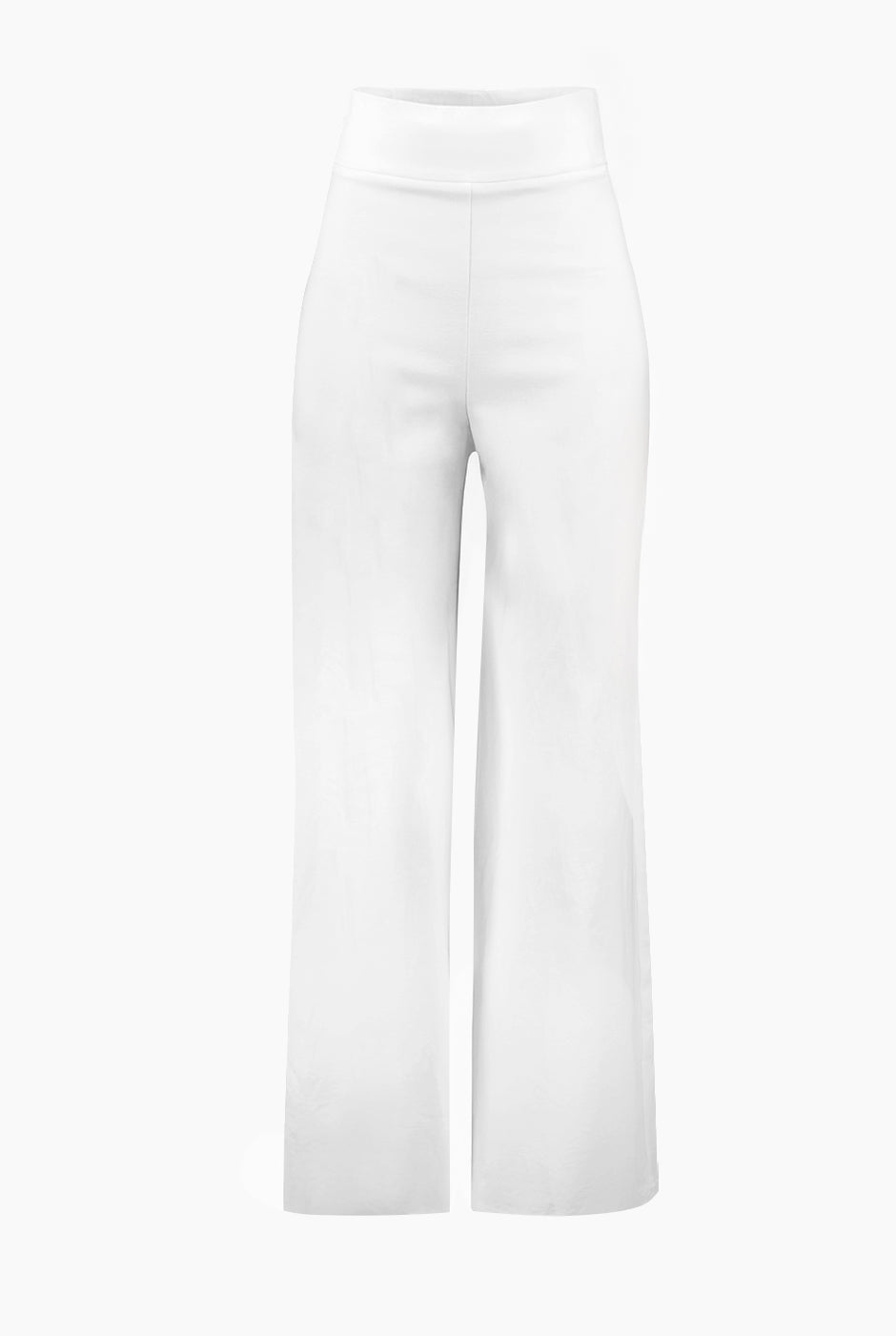 Pantalon liso y pierna amplia
