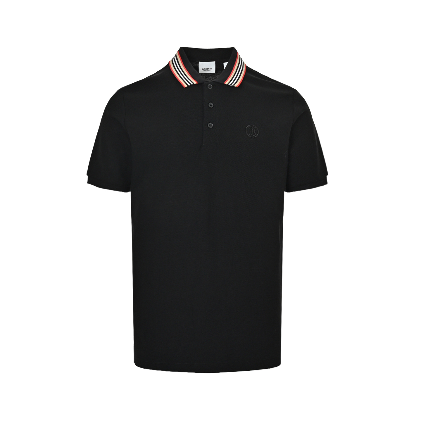 Burberry Classic Neck Stripe Logo Embroidery Polo Short Sleeve