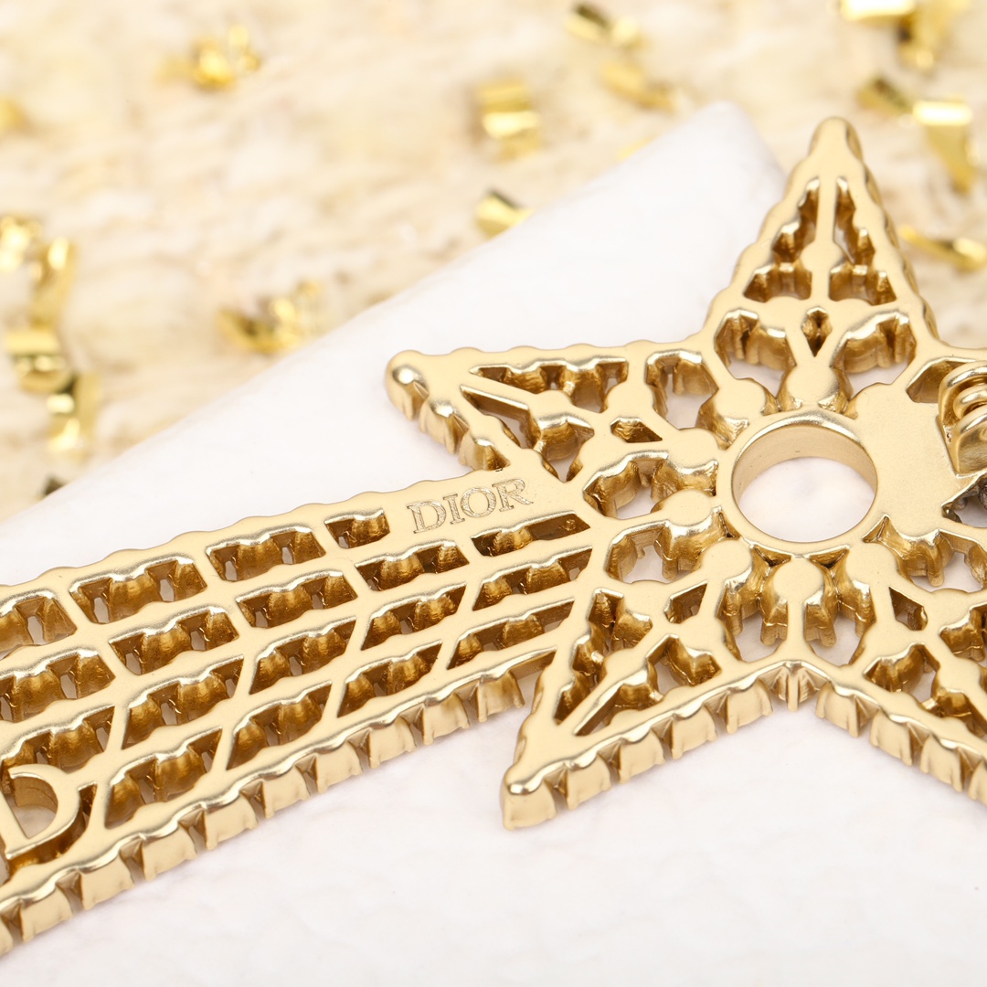 Dior Pentagram Brooch