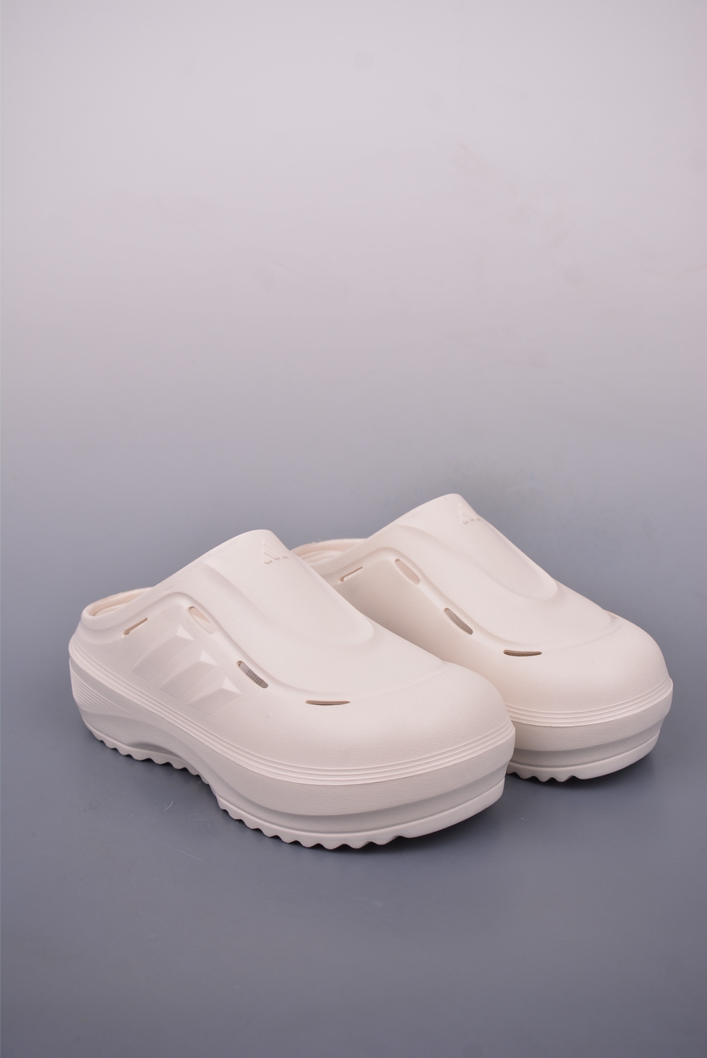 Adidas Ozwave Clog Slides White Marble JR6758