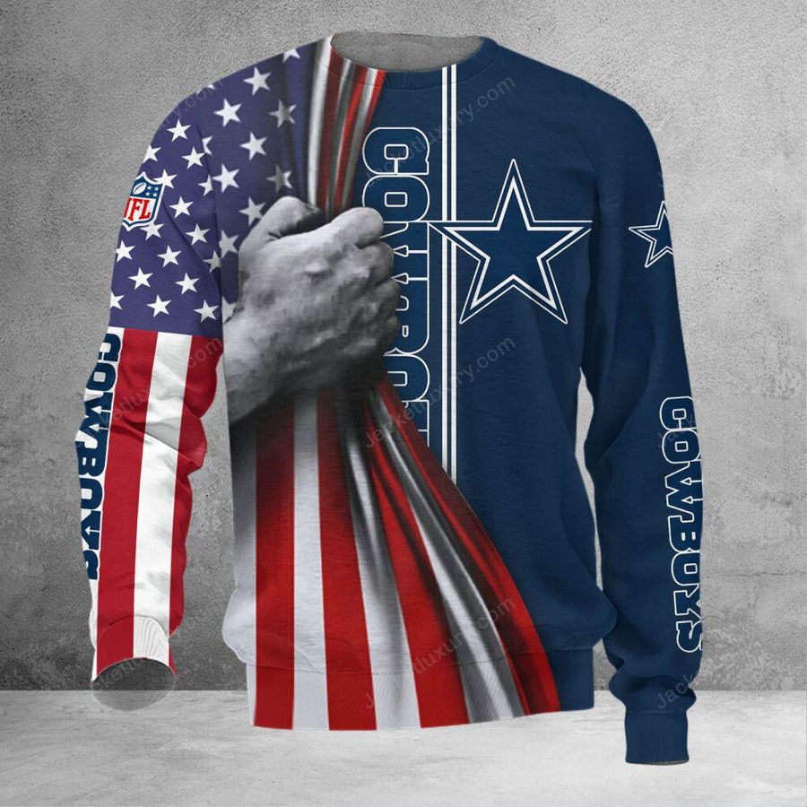 DALLAS COWBOYS 3D HOODIE SKULL0804