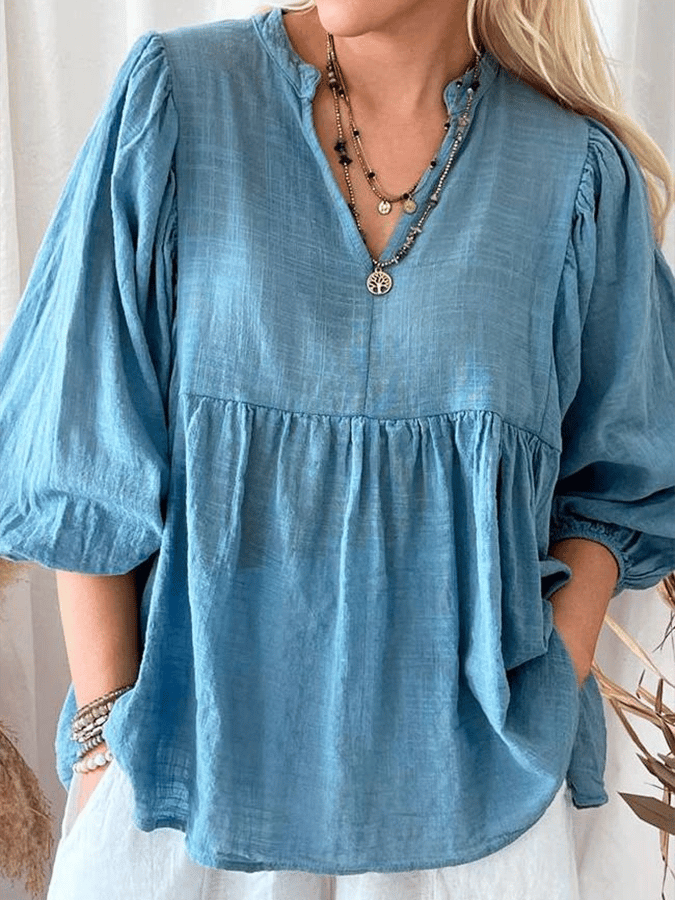 Women's Solid Color Loose Casual Shirt