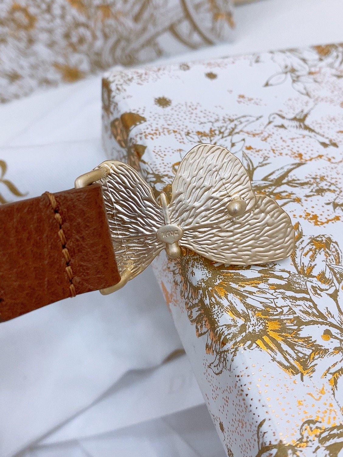 Dior Saddle Belt Cowhide Leather Belt 2.0CM Width