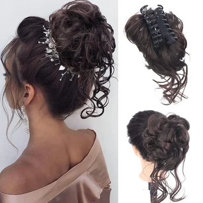 🔥🔥Buy 1 Get 1 Free💖 - Curly Bun Hair Claw Clips