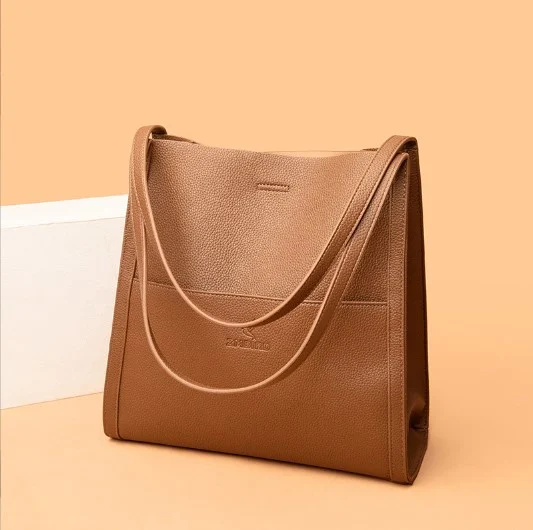 ⏰Solid color simple PU leather shoulder bag⏰（Last day of special sale）