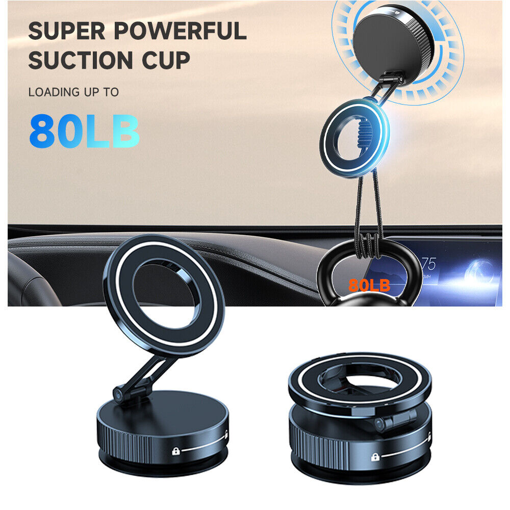 🔥🔥2025 Hot Sale📱📱360° Adjustable Magnetic Vacuum Suction Cup Phone Holder